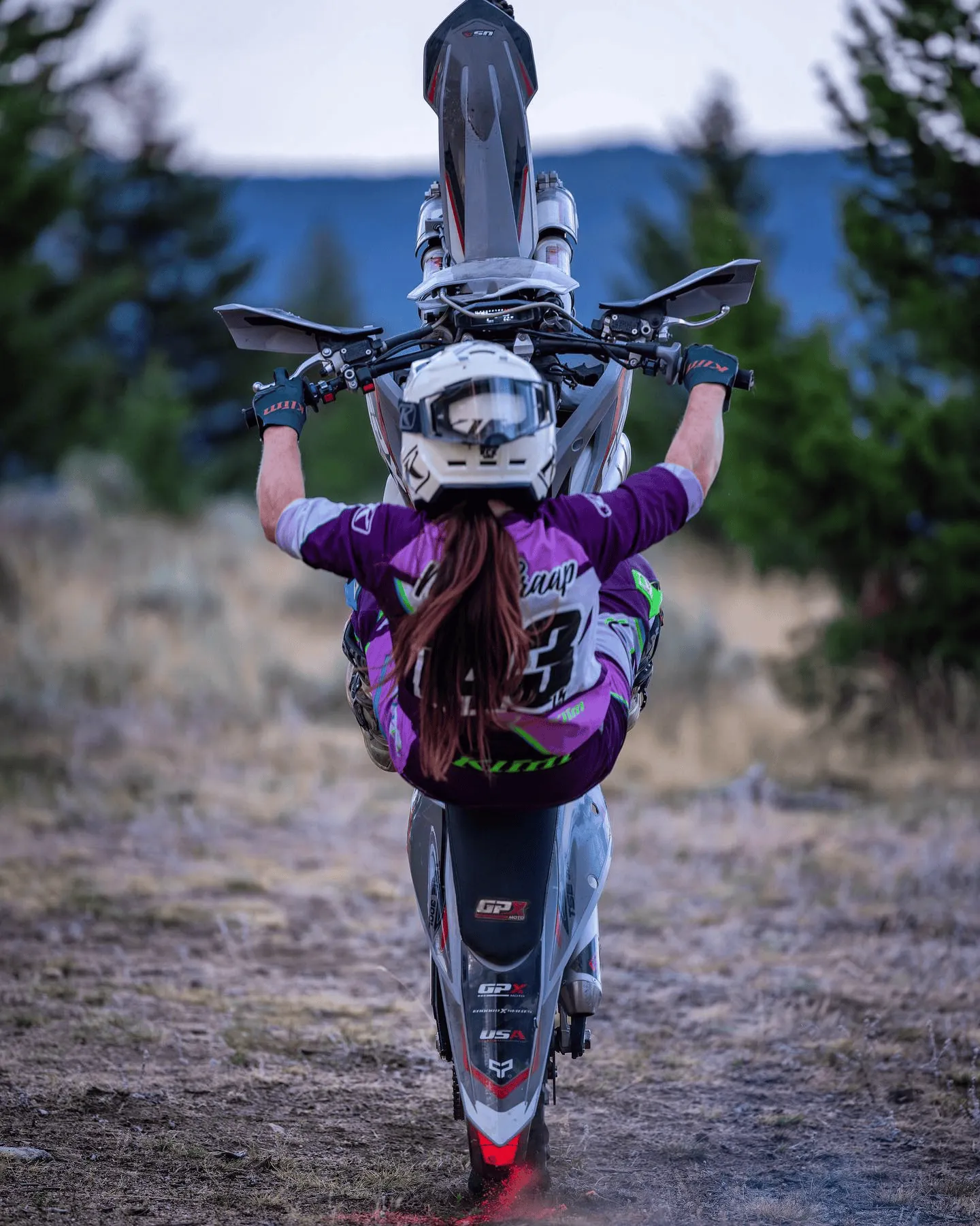 Megs Braap riding
