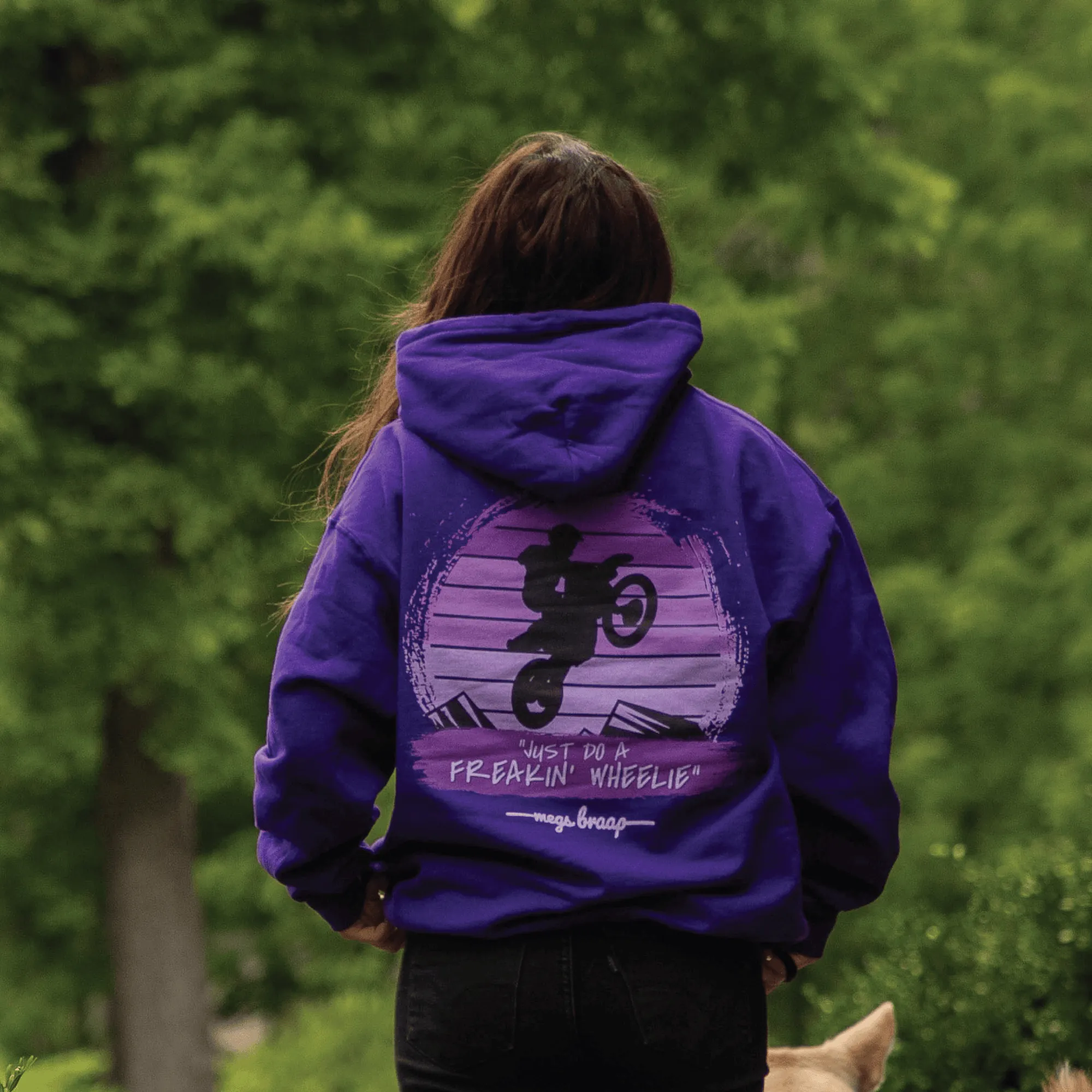 Just Do A Freaking Wheelie hoodie